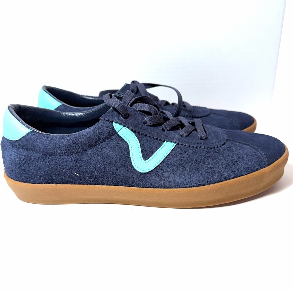 Vans blue gum sole sneakers